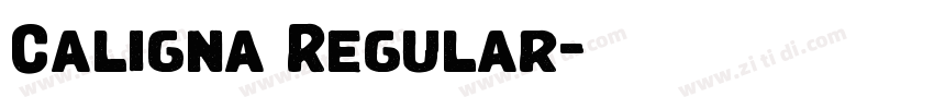 Caligna Regular字体转换 Caligna Regular字体转换